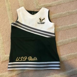 Adorable USF little girls cheerleading uniform!